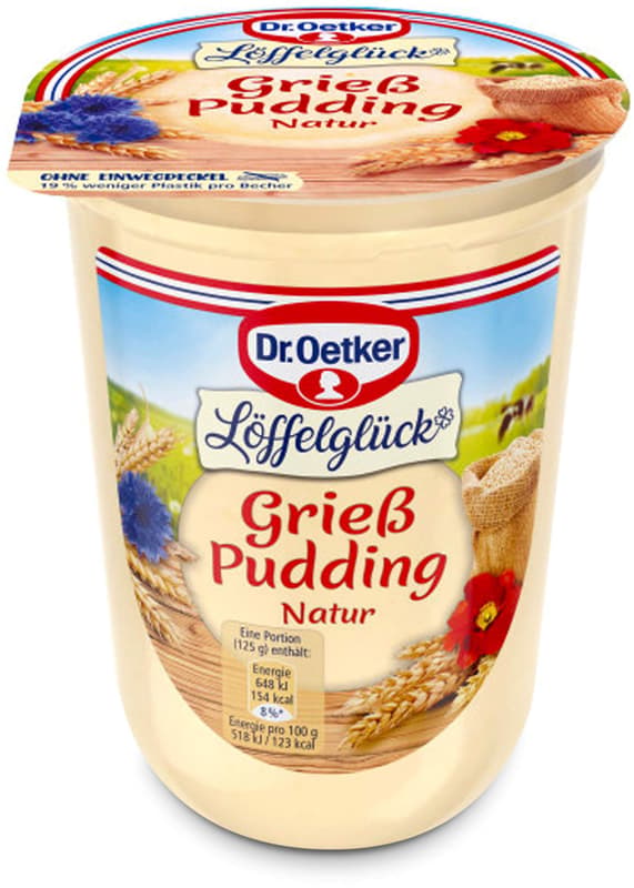 Grieß Pudding natur 500g