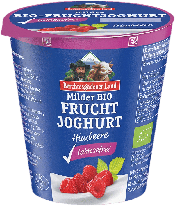 Berchtesgadener Land BIO Fruchtjoghurt Himbeere 3,9% laktosefrei