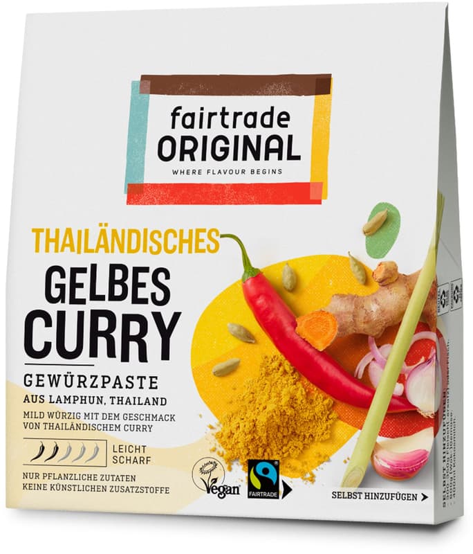 Fairtrade Original Thai Yellow Curry Paste Light Hot