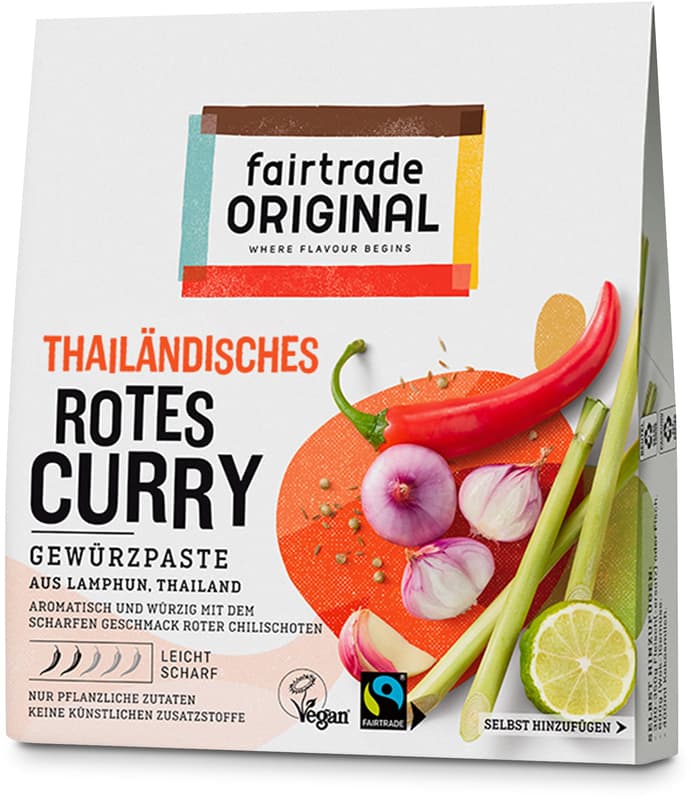 Fairtrade Original Thai Red Curry Paste Light Hot