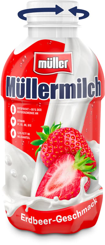Müller Müllermilch Erdbeer (Einweg)