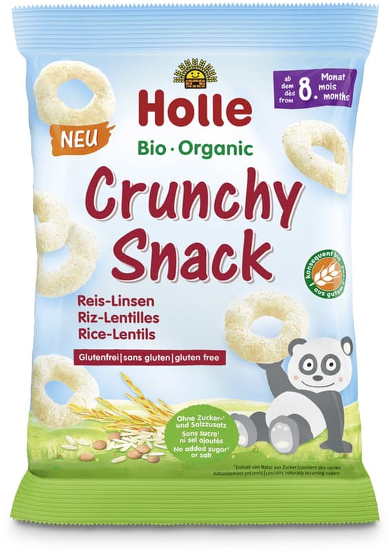 Holle BIO-Crunchy Snack Reis Linsen