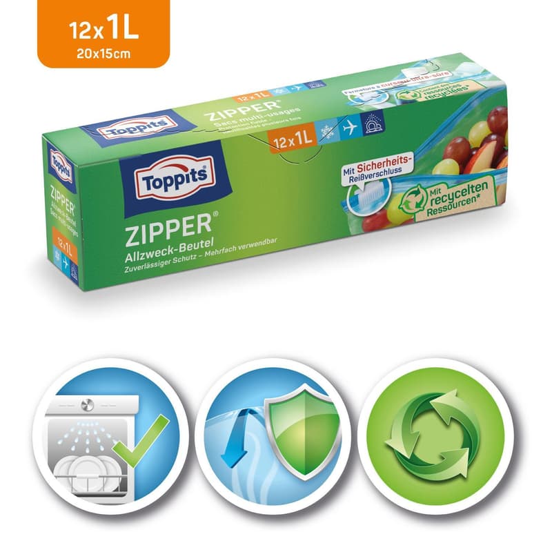 Toppits Zipper 1 L
