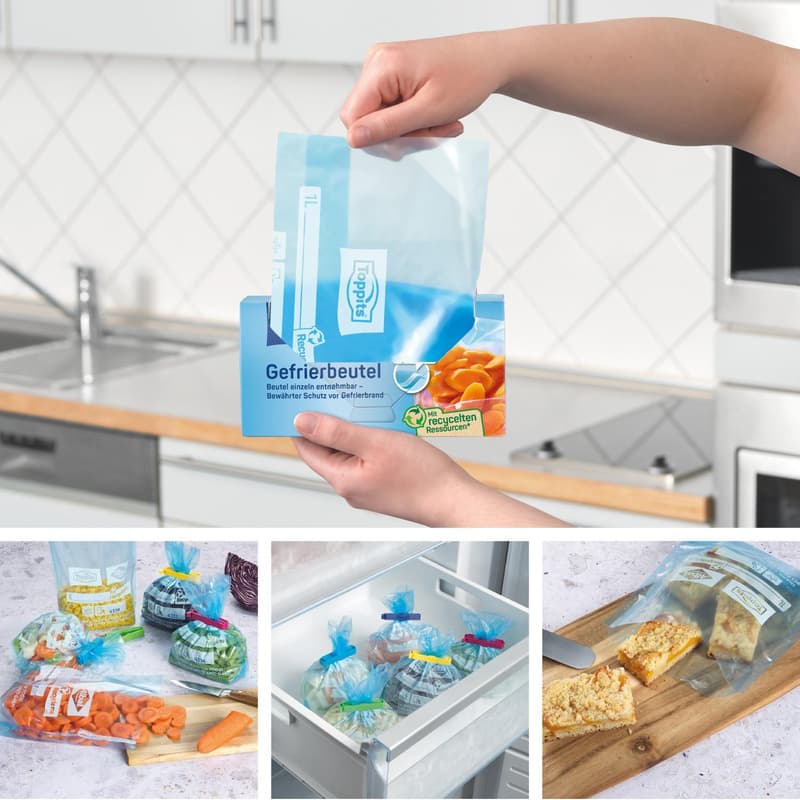 Toppits Gefrierbeutel 1 L/40 NP Standboden