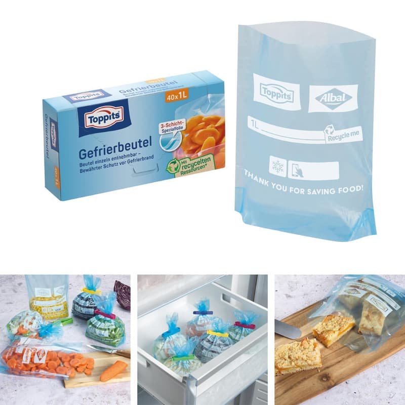 Toppits Gefrierbeutel 1 L/40 NP Standboden