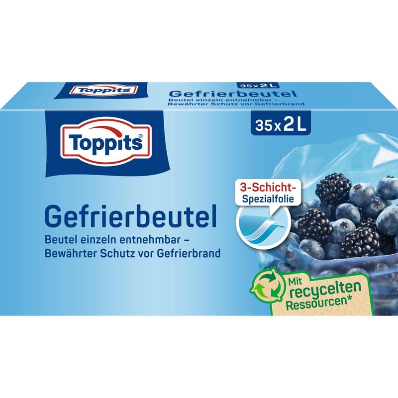 Toppits Gefrierbeutel 2 L