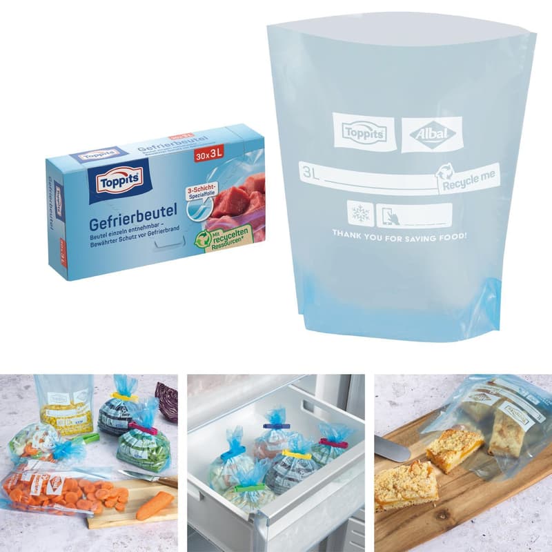 Toppits Gefrierbeutel 3 L/30 NP Standboden