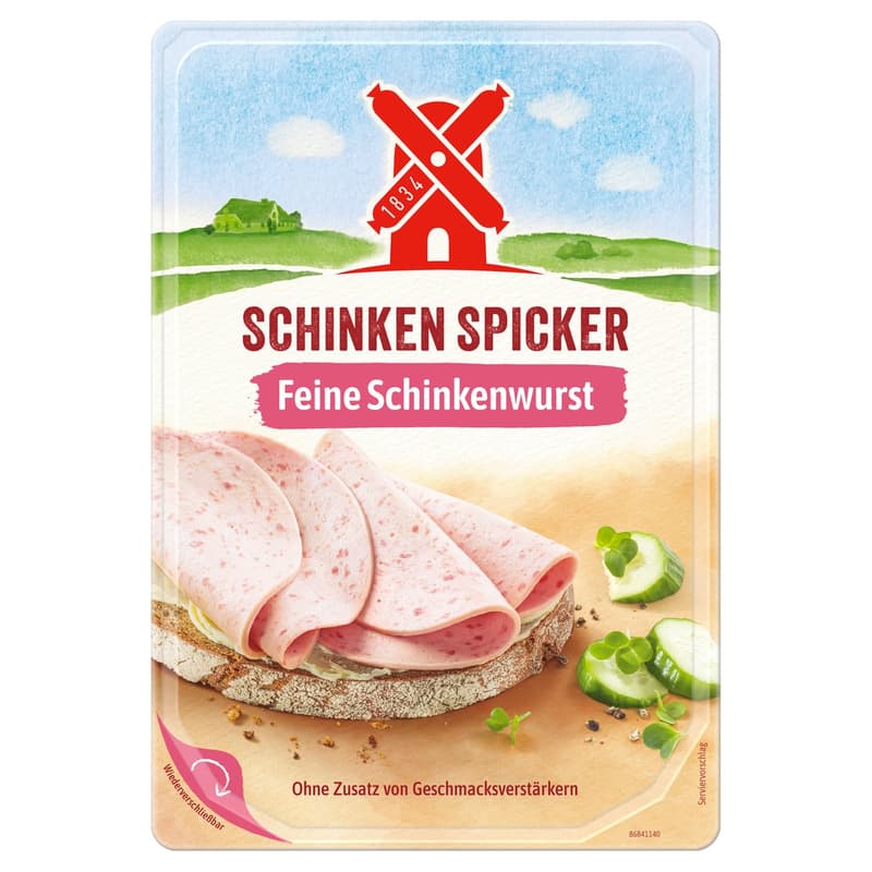 Rügenwalder Mühle Schinken Spicker Feine Schinkenwurst