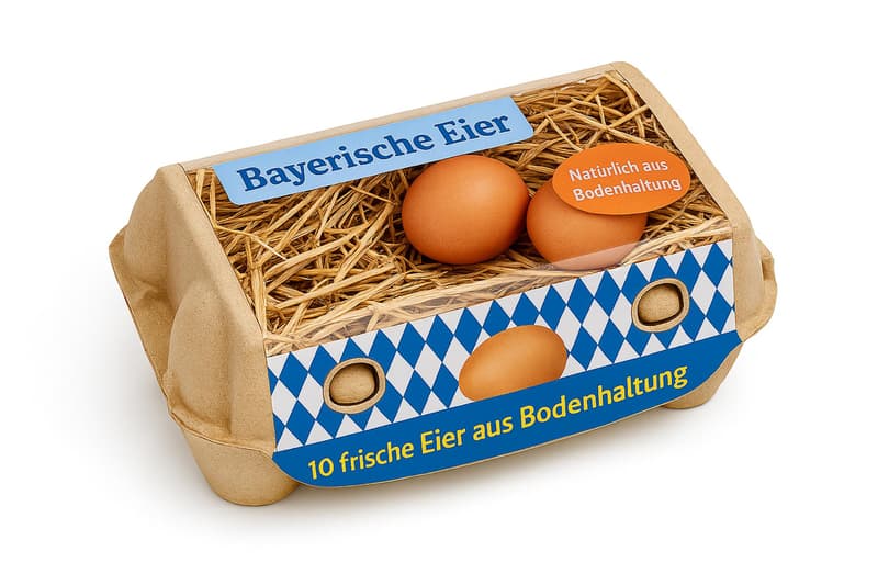 Bayrische Eier Bodenhaltung 10er