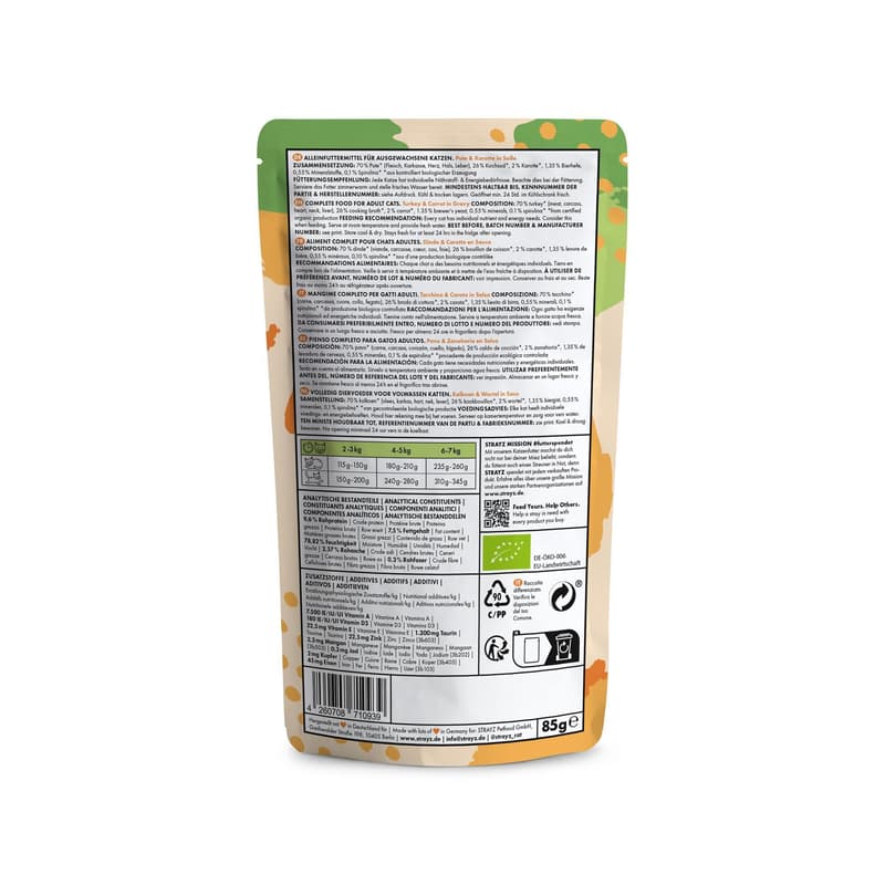 STRAYZ Cat Wet Food Turkey & Carrot in Gravy