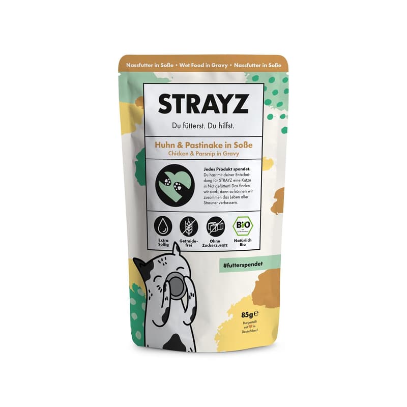 STRAYZ Cat Wet Food Chicken & Parsnip in Gravy