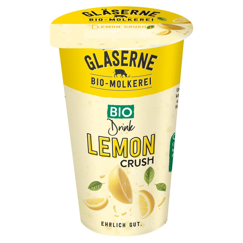 Gläserne Molkerei Organic Buttermilk Drink Lemon Crush