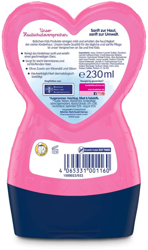 Bübchen Kids Princess Rosalea Shampoo&Conditioner