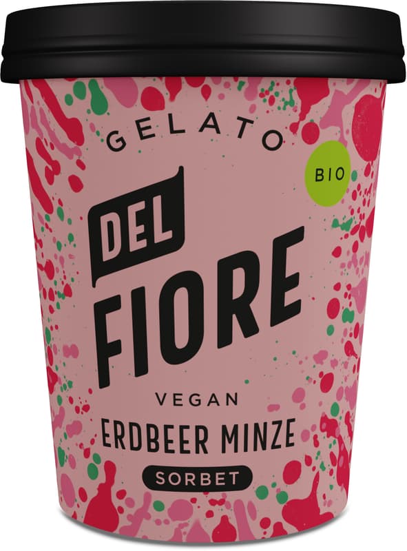 Del Fiore Bio Erdbeere & Minze Sorbet