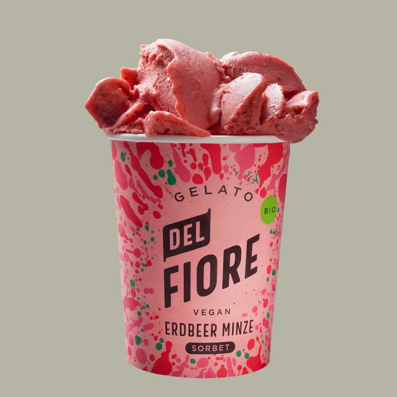 Del Fiore Bio Erdbeere & Minze Sorbet