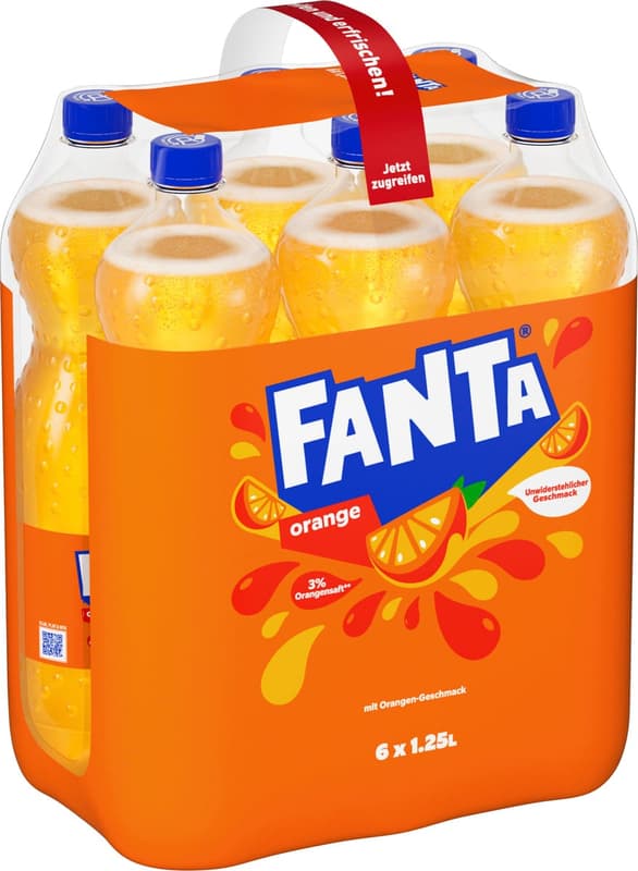 Fanta Orange 6x1,25 l (EINWEG)