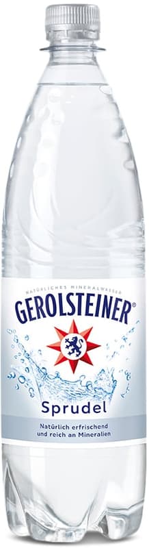 Gerolsteiner Mineralwasser Sprudel Kiste 12x1,0 l PET (MEHRWEG)
