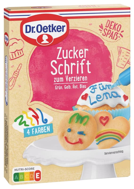 Dr. Oetker Zuckerschrift 4 Farben