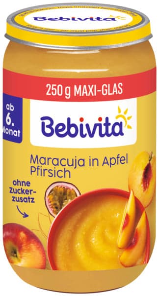Bebivita BIO Maracuja in Apfel-Pfirsich , ab dem 6. Monat