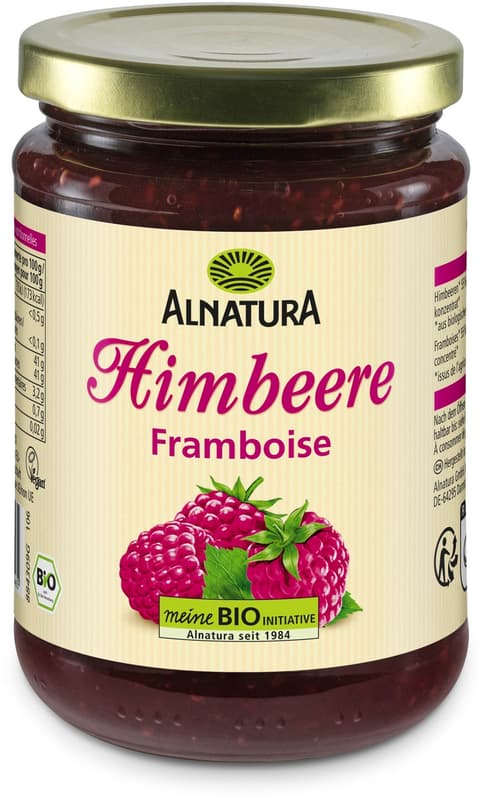 Alnatura organic fruit spread raspberry
