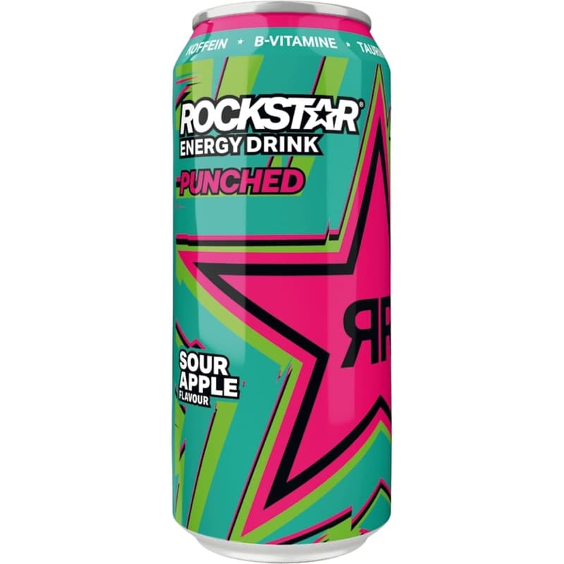 Rockstar Super Sours Energy Drink Green Apple (ONE WAY)