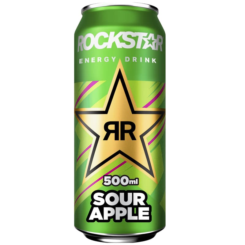 Rockstar Super Sours Energy Drink Green Apple (ONE WAY)