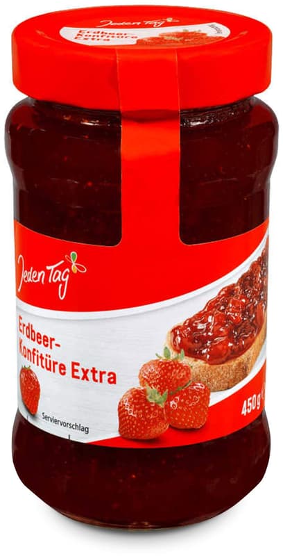 Jeden Tag Konfitüre Erdbeere extra