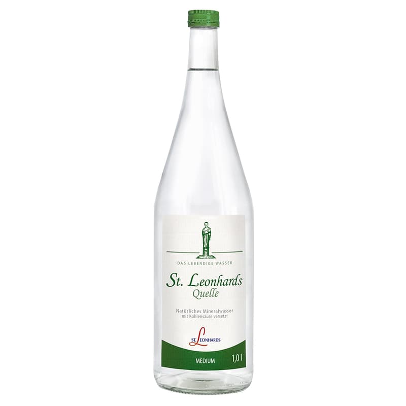St. Leonhardsquelle Mineral Water Medium box 6x1.0 l glass (RRP)
