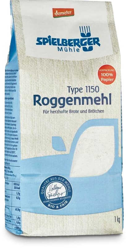 Spielberger BIO Roggenmehl Type 1150 demeter