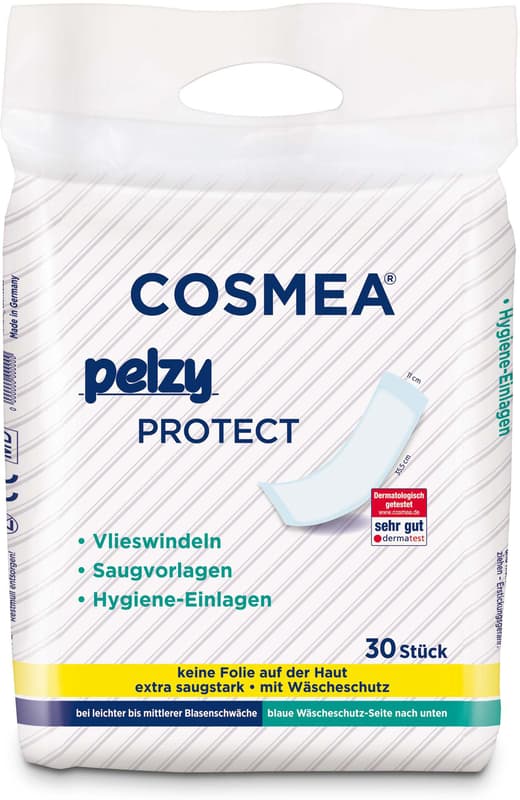 Cosmea® Pelzy Protect Vlieswindeln/Saugvorlagen, 30 Stück