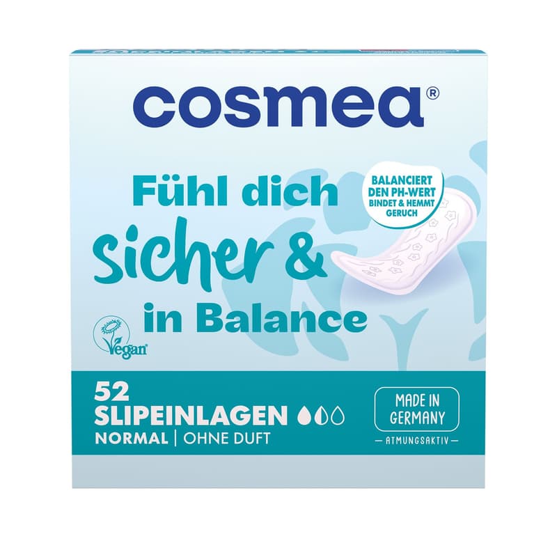 Cosmea® Slipeinlagen, Normal mit pH-Wert-Balance, 52 Stück