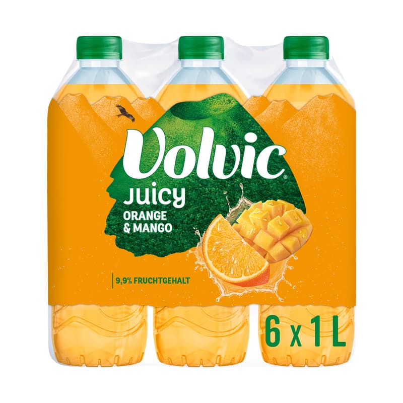Volvic Juicy Orange-Mango 6x1,0 l PET (EINWEG)