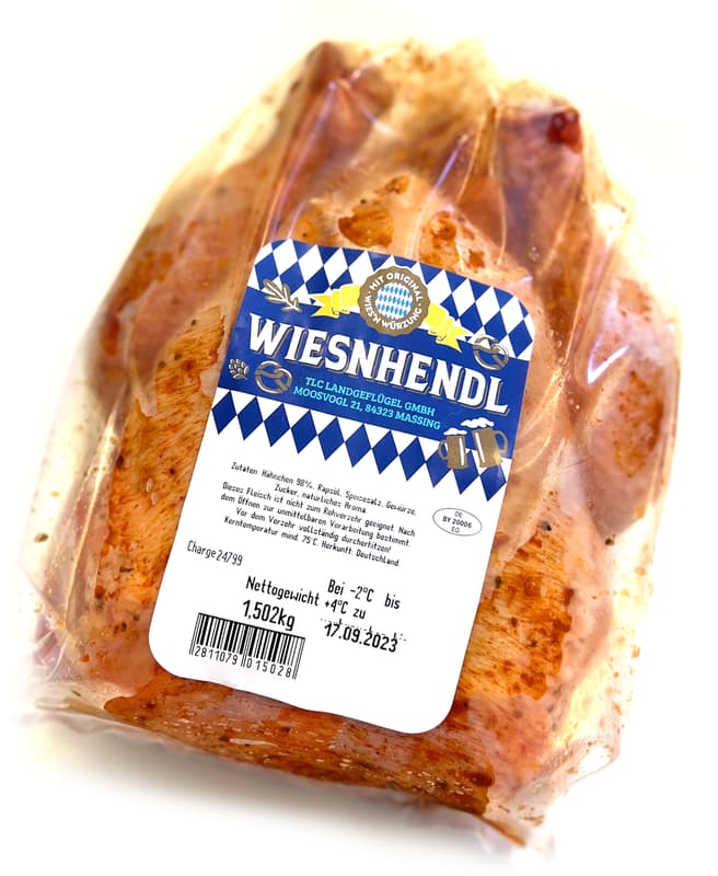 Traditionsgeflügel Wiesnhendl gewürzt