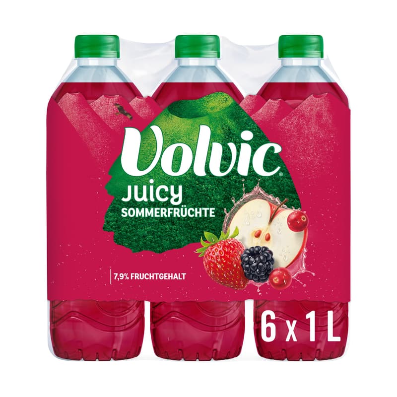 Volvic Juicy Summer Fruits 6x1,0 l PET (ONE WAY)