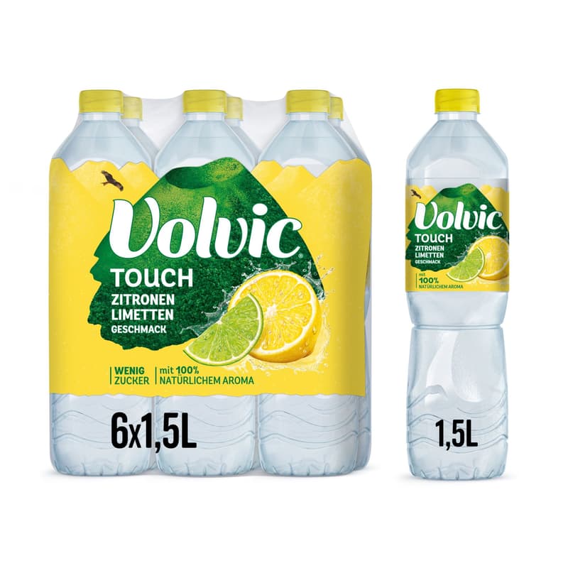 Volvic Touch Zitrone-Limette 6x1,5 l PET (EINWEG)