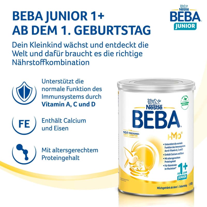 Nestlé BEBA Junior 1 Kindermilch + 6x800g
