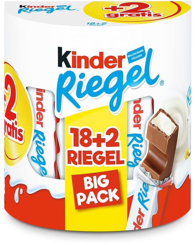 Kinder Riegel 18 Stück +2 Gratis