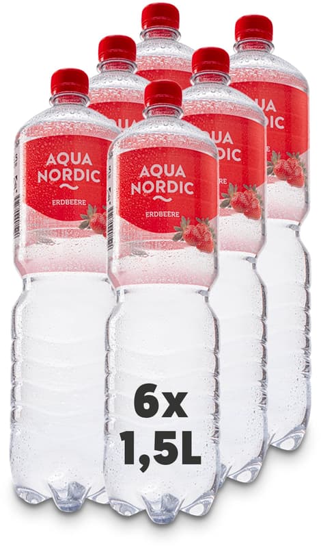 Aqua Nordic Strawberry 6x1,5 l PET (ONE WAY)