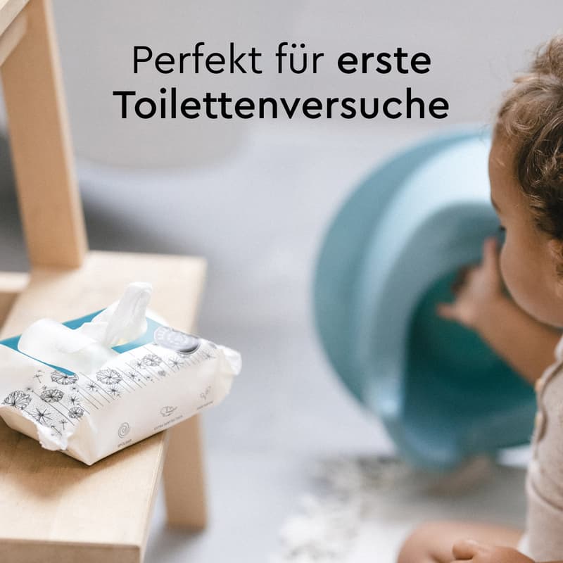 LILLYDOO Feuchte Toilettentücher, 60 Stück
