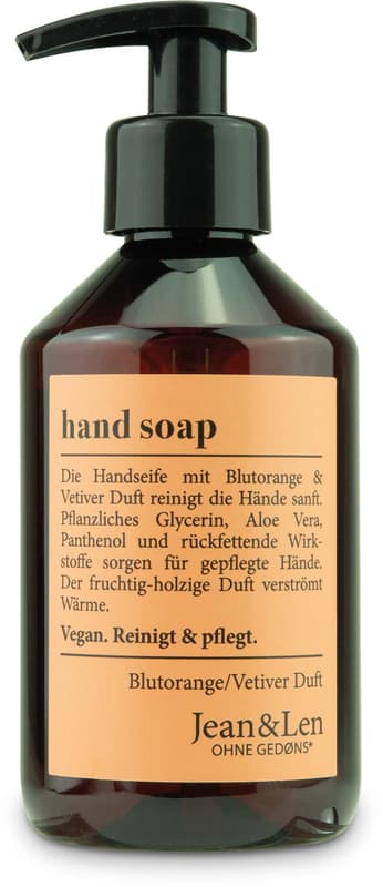 Jean&Len Hand Soap Blood Orange/Vetiver