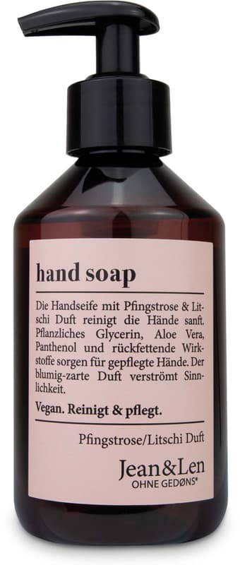 Jean&Len Hand Soap Pfingstrose/Litschi