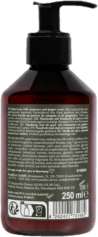 Jean&Len Hand Soap Rosemary/Ginger