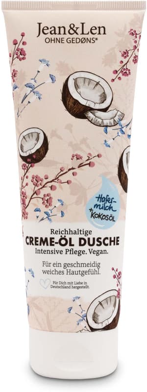 Jean&Len Rich Cream-Oil Shower Organic Oat Milk/Coconut Oil