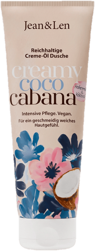 Jean&Len Reichhaltige Creme-Öl Dusche Bio-Hafermilch/Kokosöl