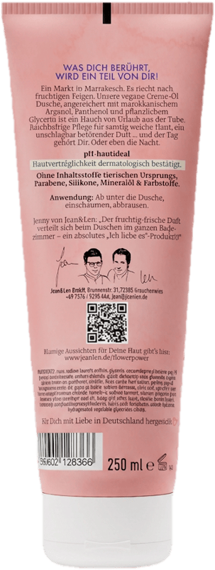 Jean&Len Verwöhnende Creme-Öl Dusche Arganöl/Feige