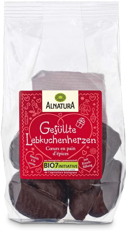 Alnatura Gefüllte Lebkuchenherzen