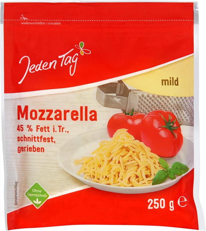 Jeden Tag Mozzarella gerieben