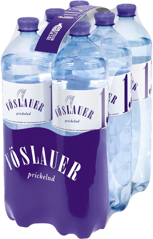 Vöslauer Mineral Water sparkling 6x1,5 l PET (ONE WAY)