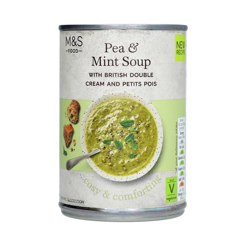 Marks & Spencer Erbsensuppe mit Minze