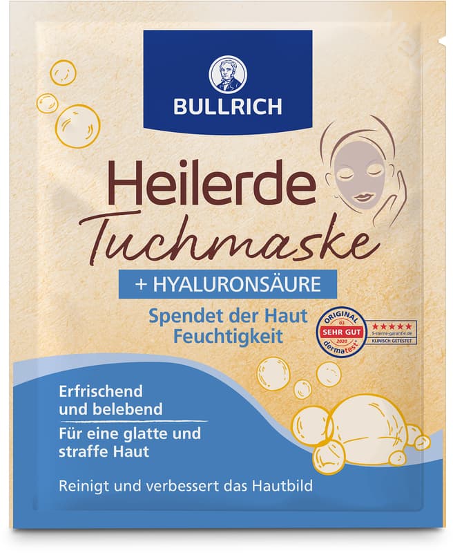 Bullrich´s Heilerde Tuchmaske + Hyaluronsäure